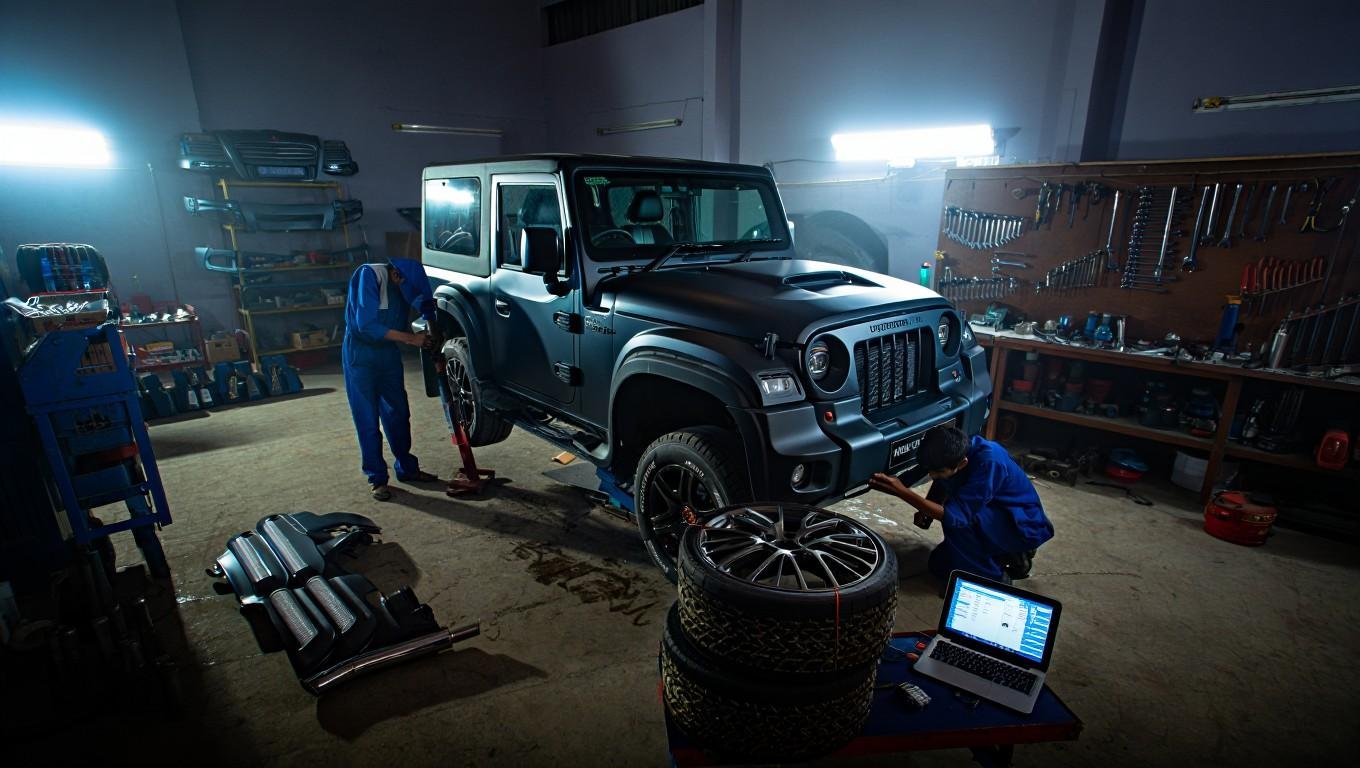 Aftermarket exhaust and intake tuning setup