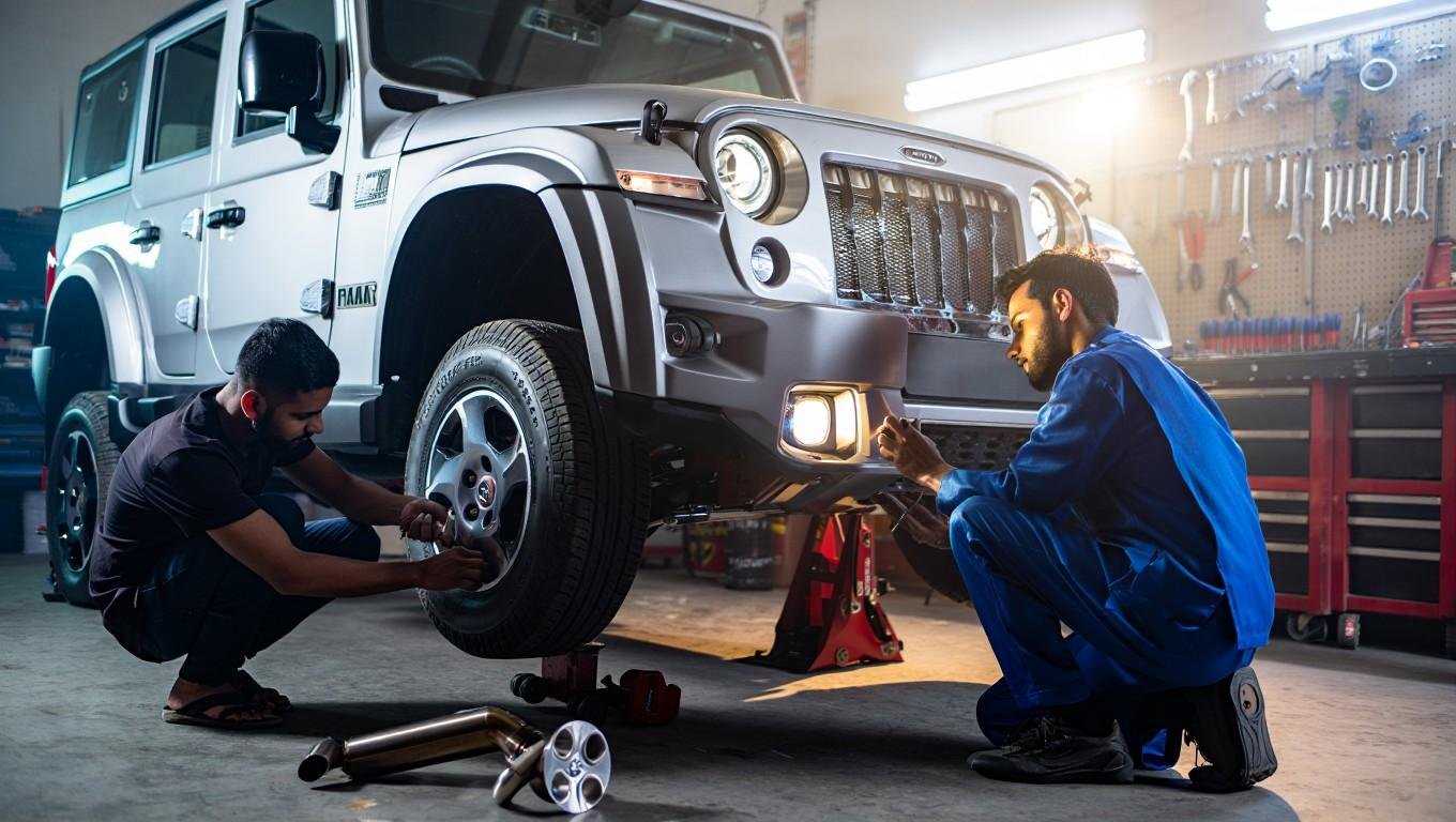 Custom alloy wheels and brake caliper upgrade